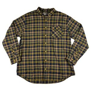 Duluth Trading XL Tall Plaid Button Shirt Relaxed Fit Fall Outdoor Workwear